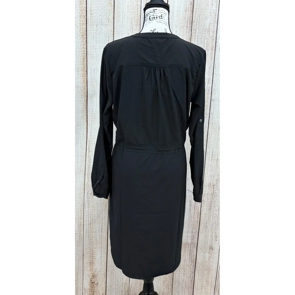 Orvis Pack and Go Dress‎ Black Size Medium M Moisture Wicking Travel Stretch NWT